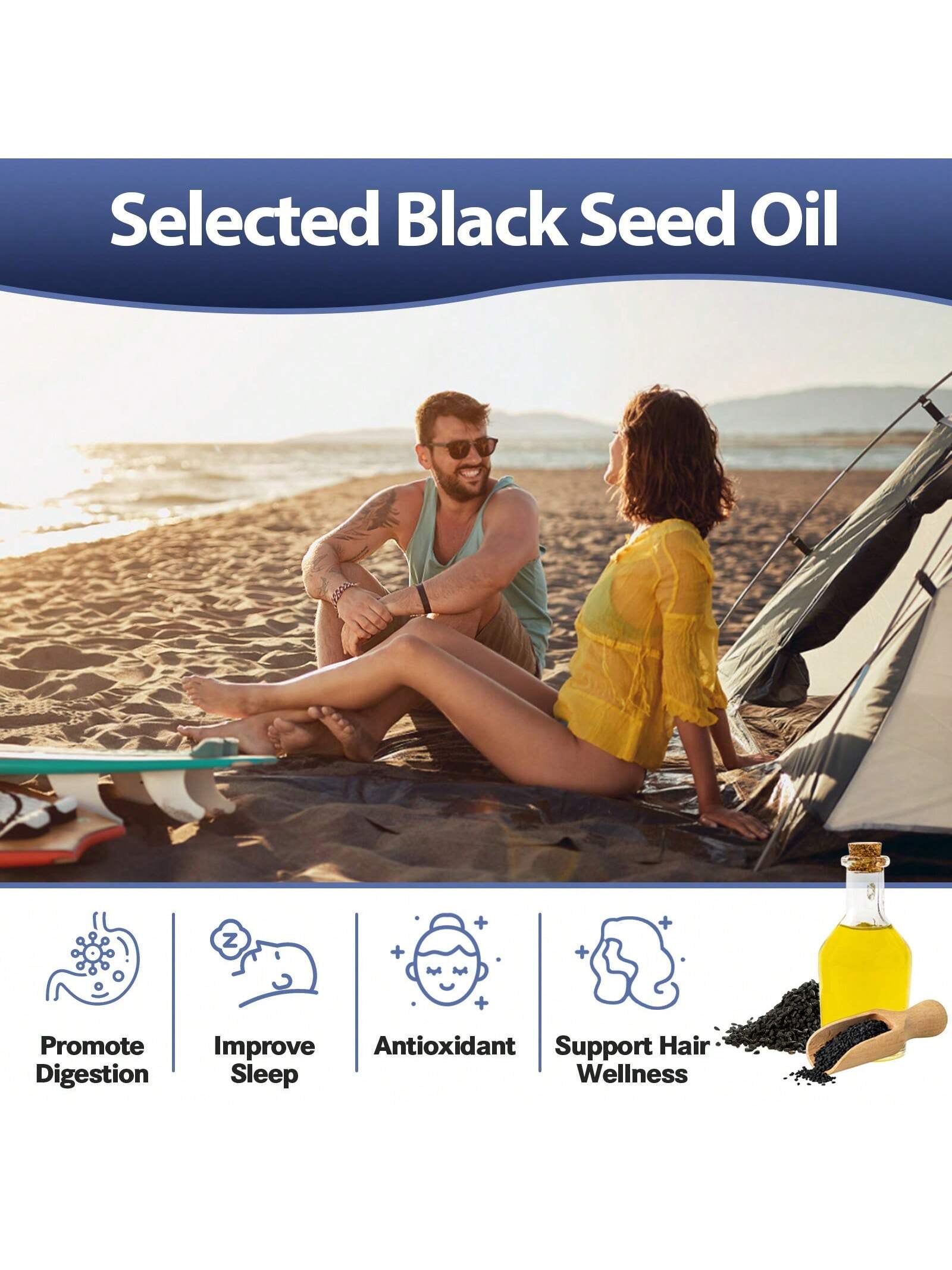 25-In-1 Super Sea Moss Black Seed Oil Capsules | 120 Capsules
