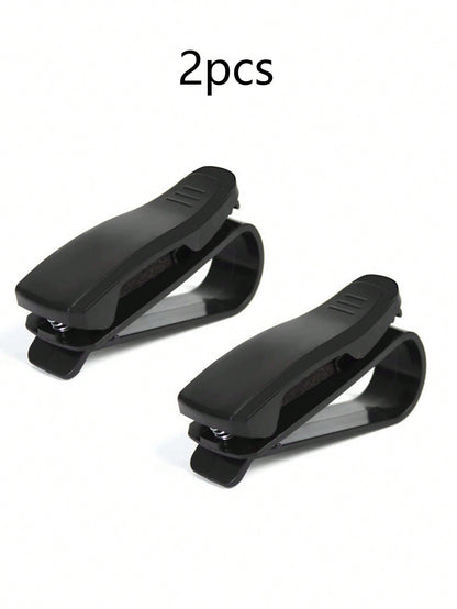 1Pc Plain Car Sun Visor Glasses Holder