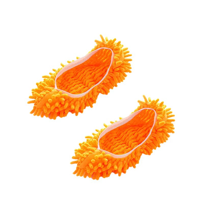 Dust Cleaner Grazing Slippers Chenille Dust Mop Slippers Lazy Shoes Cover Chenille Duster Cloth Bathroom Floor Cleaning Slipper