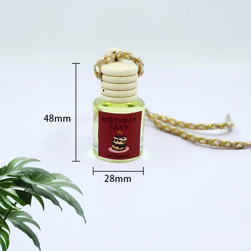 Car Perfume Pendant Air Freshener Hanging Perfume Empty Bottle Auto Interior Rearview Mirror Lace Pendant Car Decoration
